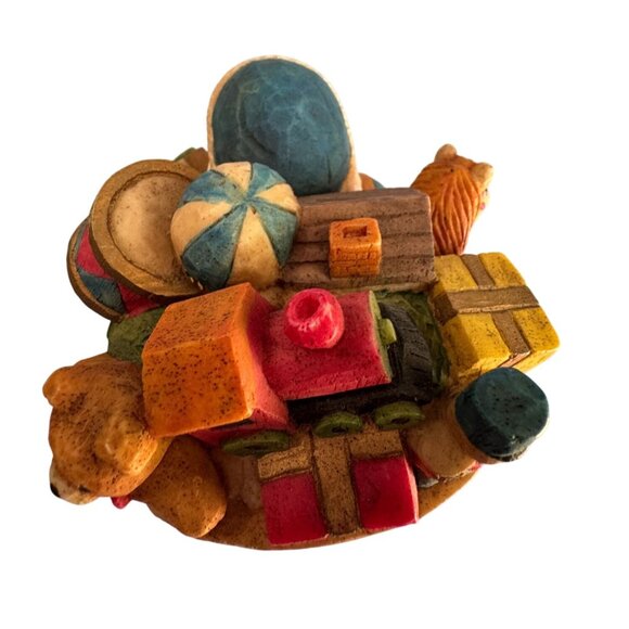 Kurt Adler Santa Figurine Blue Coat Resin 10.5" Hand-Painted Collectible Heavy - Picture 4 of 8